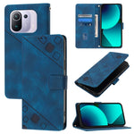Custodia per telefono in pelle goffrata effetto pelle, For Xiaomi Mi 11 Pro, For Xiaomi Redmi Note 10 Pro 4G, For Xiaomi Poco M3 / Redmi 9 Power, For Xiaomi Redmi Note 9T Global