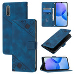 Custodia portafoglio in pelle goffrata per Xiaomi Redmi Note 8 Pr