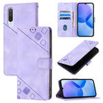 Custodia per telefono in pelle goffrata effetto pelle, For Xiaomi Mi 10 Lite 5G, For Xiaomi Redmi 8 / Redmi 8A, For Xiaomi Mi CC9 / Mi 9 Lite, For Xiaomi Redmi Note 8
