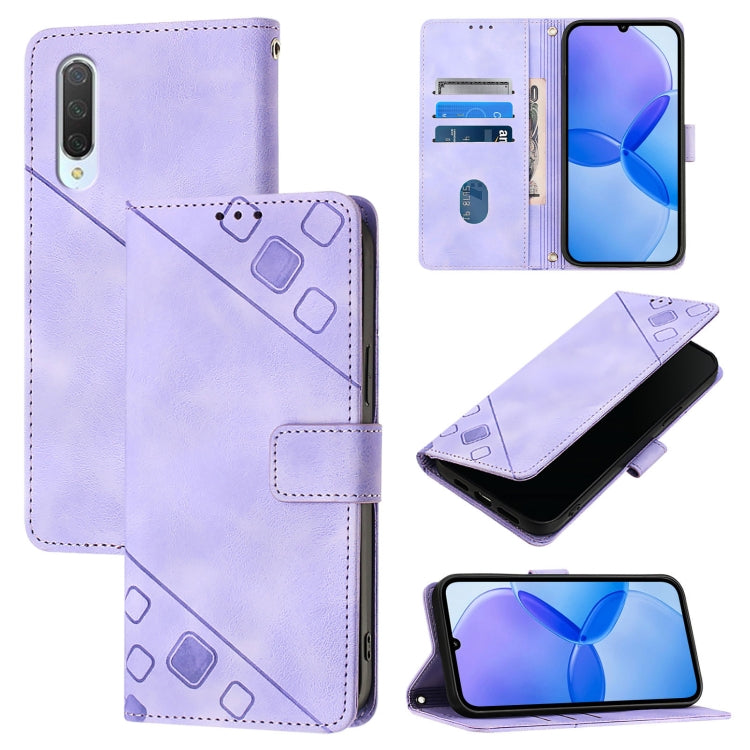 Custodia per telefono in pelle goffrata effetto pelle, For Xiaomi Mi 10 Lite 5G, For Xiaomi Redmi 8 / Redmi 8A, For Xiaomi Mi CC9 / Mi 9 Lite, For Xiaomi Redmi Note 8