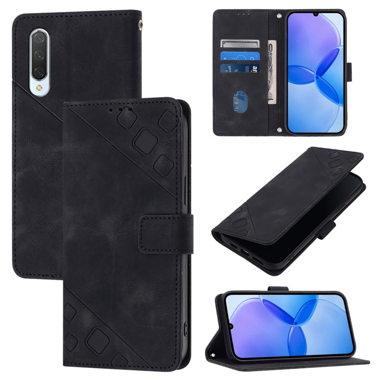 Custodia per telefono in pelle goffrata effetto pelle, For Xiaomi Mi 10 Lite 5G, For Xiaomi Redmi 8 / Redmi 8A, For Xiaomi Mi CC9 / Mi 9 Lite, For Xiaomi Redmi Note 8