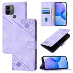 Custodia portafoglio in pelle goffrata per Xiaomi Redmi Note 12S