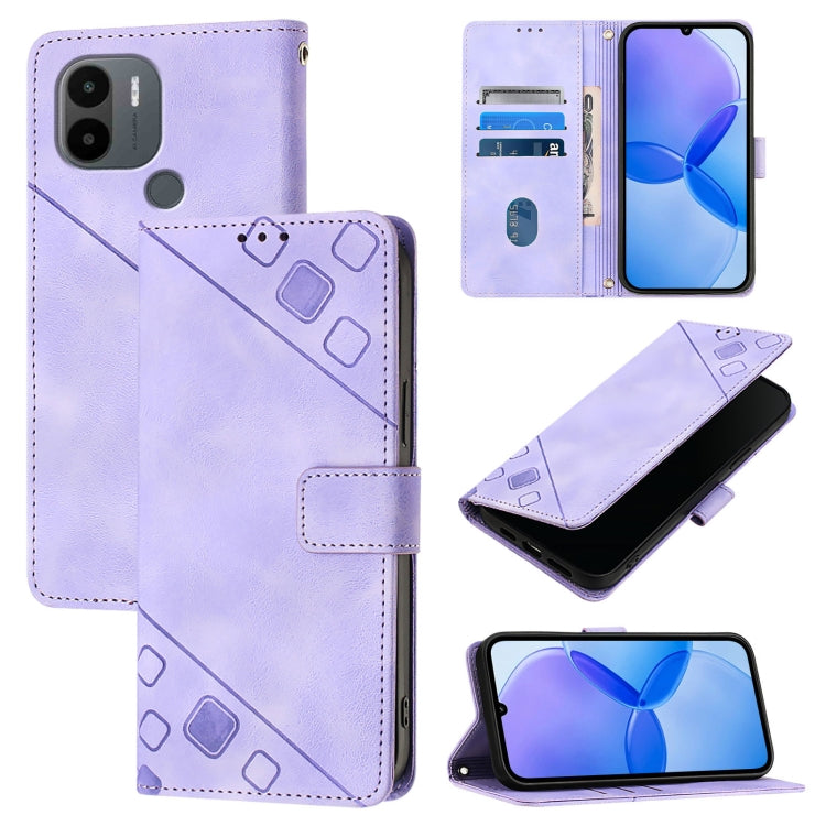 Custodia portafoglio in pelle goffrata per Xiaomi Redmi Note 12S