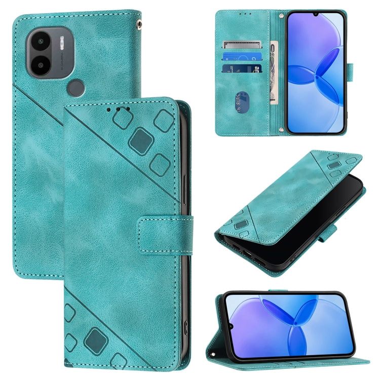 Custodia portafoglio in pelle goffrata per Xiaomi Redmi Note 12S
