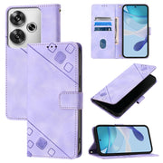 Custodia per telefono in pelle goffrata effetto pelle, For Xiaomi Poco F6, For Xiaomi Poco M6 Pro 4G, For Xiaomi Poco X6 Neo 5G Global, For Xiaomi Redmi A3