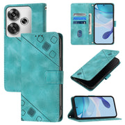 Custodia per telefono in pelle goffrata effetto pelle, For Xiaomi Poco F6, For Xiaomi Poco M6 Pro 4G, For Xiaomi Poco X6 Neo 5G Global, For Xiaomi Redmi A3