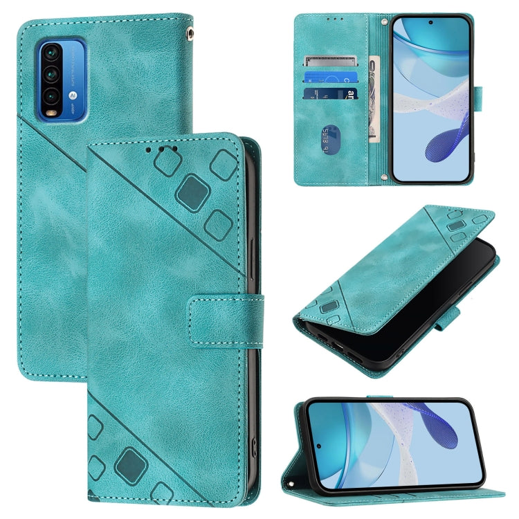 Custodia per telefono in pelle goffrata effetto pelle, For Xiaomi Mi 11 Pro, For Xiaomi Redmi Note 10 Pro 4G, For Xiaomi Poco M3 / Redmi 9 Power, For Xiaomi Redmi Note 9T Global