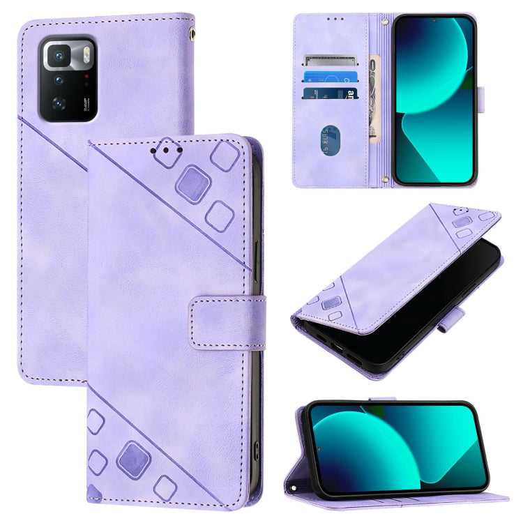 Custodia portafoglio in pelle goffrata per Xiaomi Redmi 9A