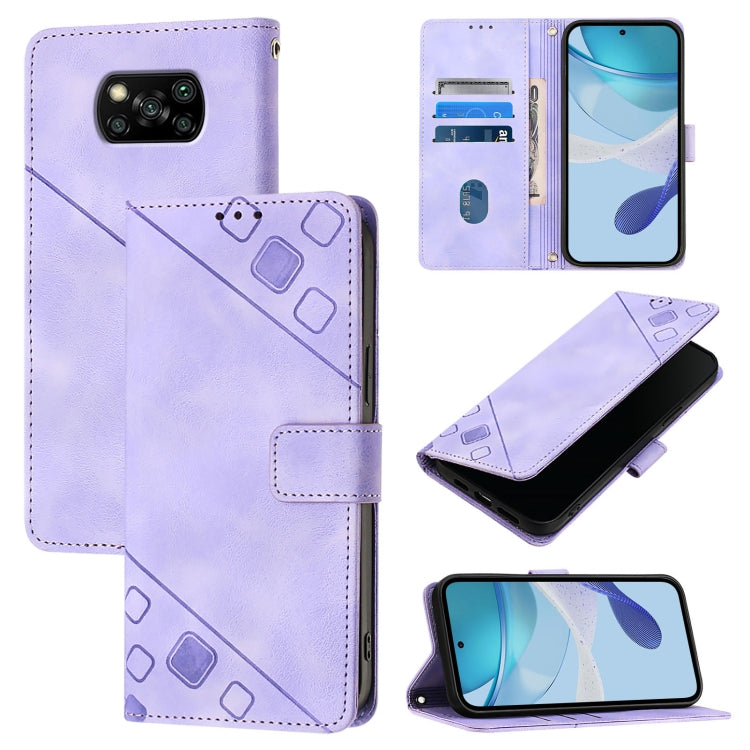 Custodia portafoglio in pelle goffrata per smartphone Xiaomi