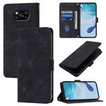 Custodia portafoglio in pelle goffrata per smartphone Xiaomi