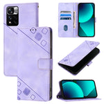 Custodia portafoglio in pelle goffrata per Xiaomi Civi 3