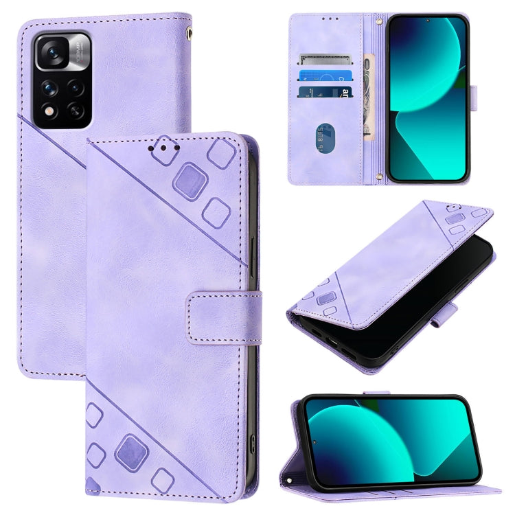 Custodia portafoglio in pelle goffrata per Xiaomi Civi 3