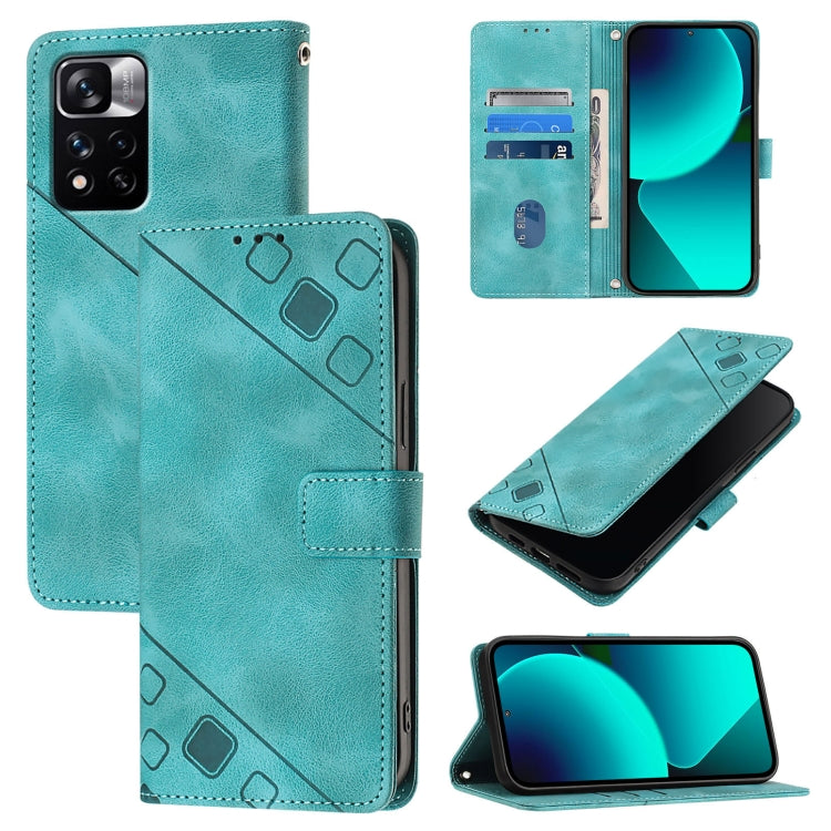 Custodia portafoglio in pelle goffrata per Xiaomi Civi 3