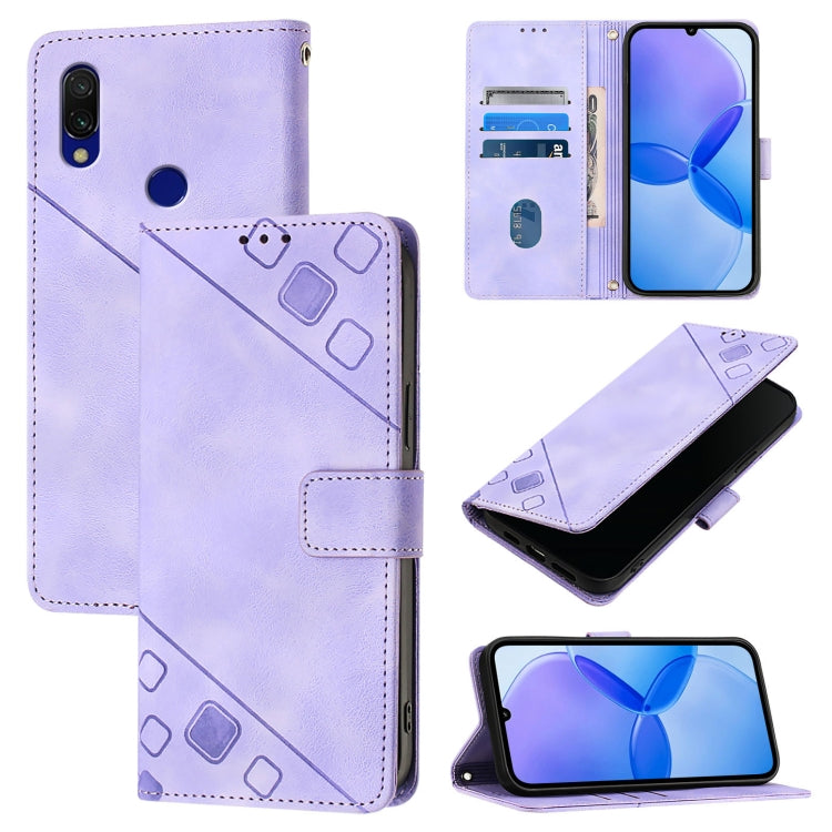 Custodia portafoglio in pelle goffrata per Xiaomi Redmi Note 8 Pr