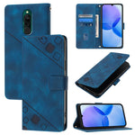 Custodia per telefono in pelle goffrata effetto pelle, For Xiaomi Mi 10 Lite 5G, For Xiaomi Redmi 8 / Redmi 8A, For Xiaomi Mi CC9 / Mi 9 Lite, For Xiaomi Redmi Note 8