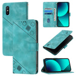 Custodia portafoglio in pelle goffrata per Xiaomi Redmi 9A