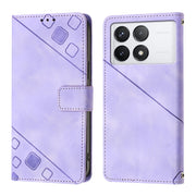 Custodia per telefono in pelle goffrata effetto pelle, For Xiaomi Redmi K70 / K70 Pro, For Xiaomi 13T, For Xiaomi Poco F5 5G/Redmi Note 12 Turbo, For Xiaomi Poco F5 Pro 5G/Redmi K60
