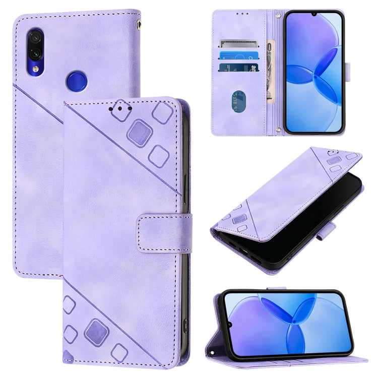 Custodia portafoglio in pelle goffrata per Xiaomi Redmi Note 8 Pr