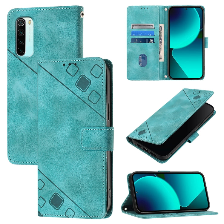 Custodia per telefono in pelle goffrata effetto pelle, For Xiaomi Mi 10 Lite 5G, For Xiaomi Redmi 8 / Redmi 8A, For Xiaomi Mi CC9 / Mi 9 Lite, For Xiaomi Redmi Note 8