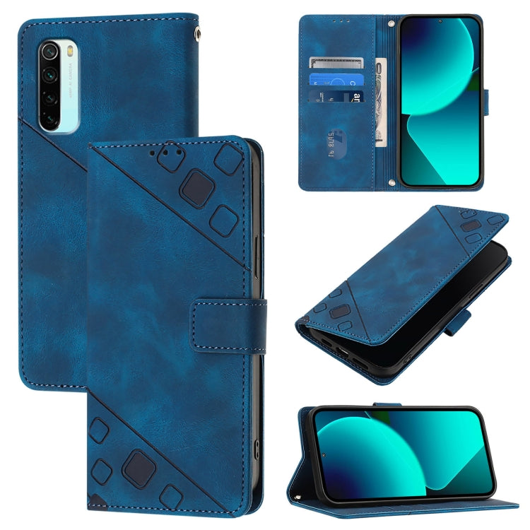 Custodia per telefono in pelle goffrata effetto pelle, For Xiaomi Mi 10 Lite 5G, For Xiaomi Redmi 8 / Redmi 8A, For Xiaomi Mi CC9 / Mi 9 Lite, For Xiaomi Redmi Note 8