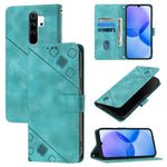 Custodia portafoglio in pelle goffrata per Xiaomi Redmi Note 8 Pr
