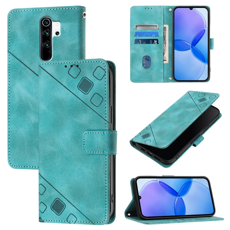Custodia portafoglio in pelle goffrata per Xiaomi Redmi Note 8 Pr