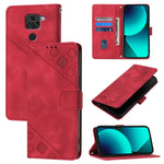 Custodia portafoglio in pelle goffrata per Xiaomi Mi 11