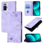 Custodia per telefono in pelle goffrata effetto pelle, For Xiaomi Mi 11 Pro, For Xiaomi Redmi Note 10 Pro 4G, For Xiaomi Poco M3 / Redmi 9 Power, For Xiaomi Redmi Note 9T Global