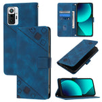 Custodia per telefono in pelle goffrata effetto pelle, For Xiaomi Mi 11 Pro, For Xiaomi Redmi Note 10 Pro 4G, For Xiaomi Poco M3 / Redmi 9 Power, For Xiaomi Redmi Note 9T Global