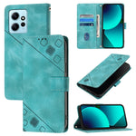 Custodia portafoglio in pelle goffrata per Xiaomi Redmi Note 12S