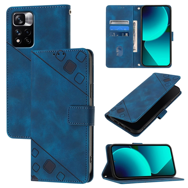 Custodia portafoglio in pelle goffrata per Xiaomi Civi 3