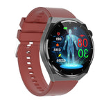 TK20 1,39 pollici IP68 Orologio intelligente con cinturino in silicone impermeabile Supporta ECG / Cura delle famiglie a distanza / Monitoraggio della temperatura corporea, Silicone Band (Red), Silicone Band (Black), Silicone Band (Blue)