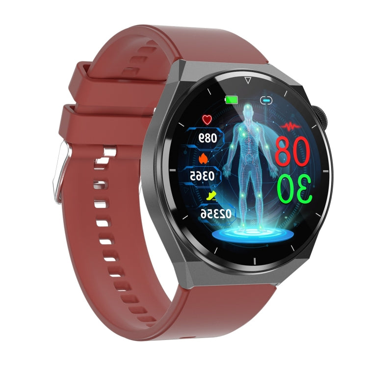 TK20 1,39 pollici IP68 Orologio intelligente con cinturino in silicone impermeabile Supporta ECG / Cura delle famiglie a distanza / Monitoraggio della temperatura corporea, Silicone Band (Red), Silicone Band (Black), Silicone Band (Blue)