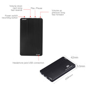 JNN M2 Ultra-sottile HD Riduzione del rumore Intelligent Control Voice Registratore vocale, 4GB, 8GB, 16GB, 32GB, 64GB