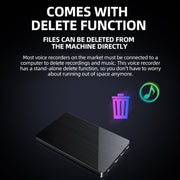 JNN M2 Ultra-sottile HD Riduzione del rumore Intelligent Control Voice Registratore vocale, 4GB, 8GB, 16GB, 32GB, 64GB