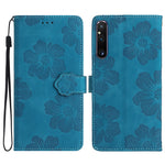 Custodia per cellulare in pelle con motivo floreale in rilievo, For Sony Xperia 10 VII, For Sony Xperia 10 VI, For Sony Xperia 1 VI, For Sony Xperia 1 V