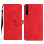 Custodia per cellulare in pelle con motivo floreale in rilievo, For Sony Xperia 10 VII, For Sony Xperia 10 VI, For Sony Xperia 1 VI, For Sony Xperia 1 V