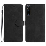 Custodia per cellulare in pelle con motivo floreale in rilievo, For Sony Xperia 10 VII, For Sony Xperia 10 VI, For Sony Xperia 1 VI, For Sony Xperia 1 V