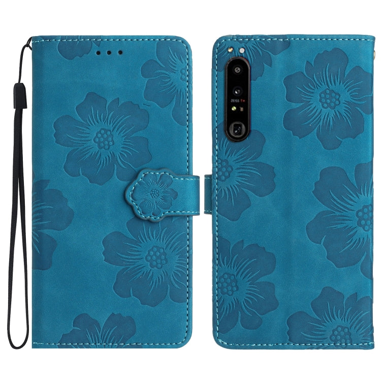 Custodia per cellulare in pelle con motivo floreale in rilievo, For Sony Xperia 10 V, For Sony Xperia 10 IV, For Sony Xperia L4, For Sony Xperia 5
