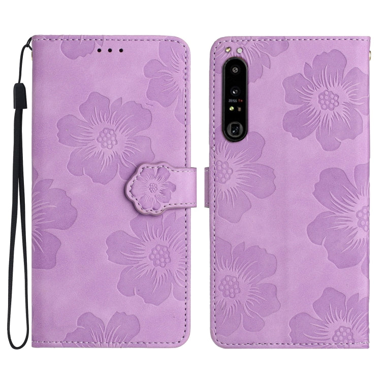 Custodia per cellulare in pelle con motivo floreale in rilievo, For Sony Xperia 10 V, For Sony Xperia 10 IV, For Sony Xperia L4, For Sony Xperia 5