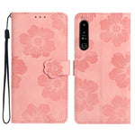 Custodia per cellulare in pelle con motivo floreale in rilievo, For Sony Xperia 10 V, For Sony Xperia 10 IV, For Sony Xperia L4, For Sony Xperia 5
