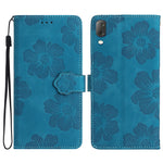 Custodia per cellulare in pelle con motivo floreale in rilievo, For Sony Xperia L3