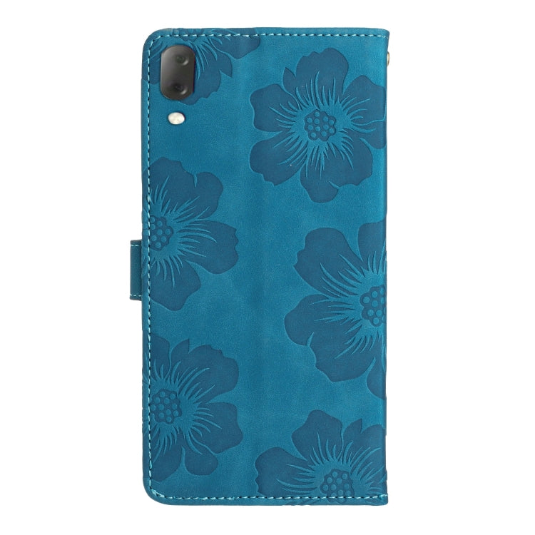 Custodia per cellulare in pelle con motivo floreale in rilievo, For Sony Xperia L3