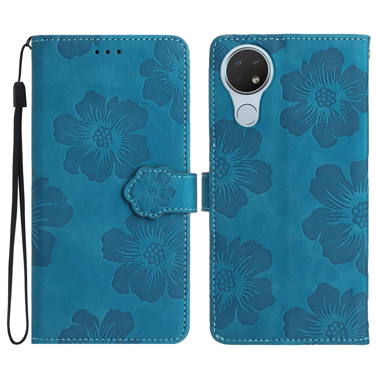 Custodia per cellulare in pelle con motivo floreale in rilievo, For Nokia 6.2 / 7.2, For Nokia 5.4, For Nokia 5.3