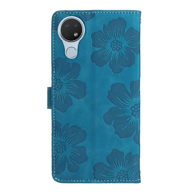 Custodia per cellulare in pelle con motivo floreale in rilievo, For Nokia 6.2 / 7.2, For Nokia 5.4, For Nokia 5.3