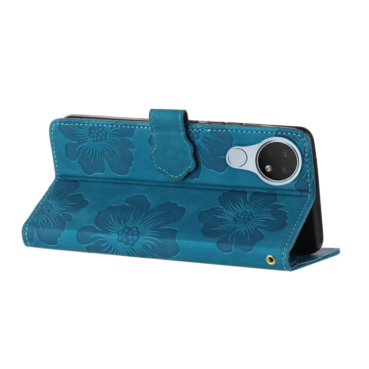 Custodia per cellulare in pelle con motivo floreale in rilievo, For Nokia 6.2 / 7.2, For Nokia 5.4, For Nokia 5.3