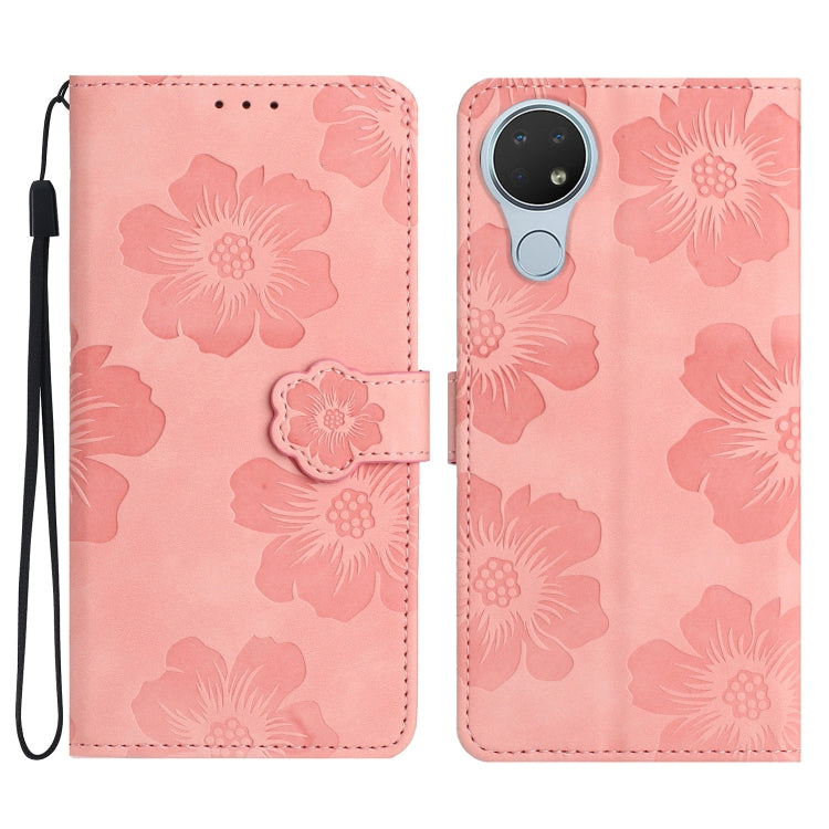 Custodia per cellulare in pelle con motivo floreale in rilievo, For Nokia 6.2 / 7.2, For Nokia 5.4, For Nokia 5.3