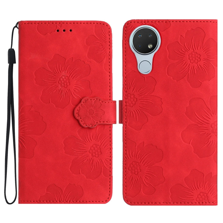 Custodia per cellulare in pelle con motivo floreale in rilievo, For Nokia 6.2 / 7.2, For Nokia 5.4, For Nokia 5.3