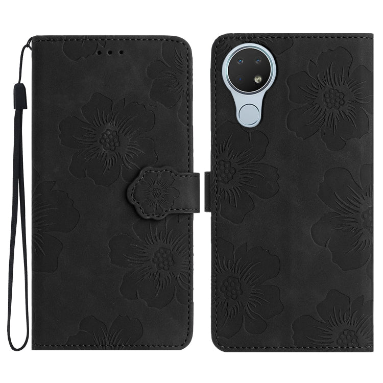 Custodia per cellulare in pelle con motivo floreale in rilievo, For Nokia 6.2 / 7.2, For Nokia 5.4, For Nokia 5.3