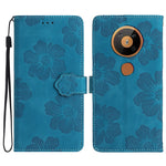 Custodia per cellulare in pelle con motivo floreale in rilievo, For Nokia 6.2 / 7.2, For Nokia 5.4, For Nokia 5.3